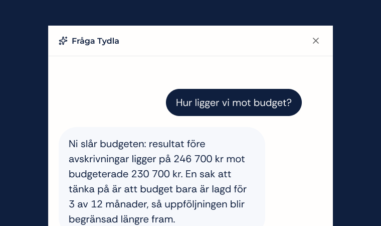 Exempelbild på vad man kan fråga i Tydla.
